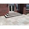 Tread Slate Grey Sandstone Sandblasted Finish Square Edge 2 in. x 12 in. x 48 in.