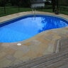 Tread Bronte Sandstone Rockface 1 Long 2 in. x 24 in. x 84 in. 