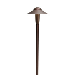 6 Dome 2700K LED Path Light Textured Architectural Bronze