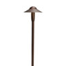 6 Dome 2700K LED Path Light Textured Architectural Bronze