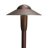 6 Dome 2700K LED Path Light Textured Architectural Bronze