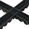 RELN Storm Drain 4 Way Adapter Complete with Black Grate
