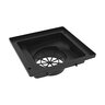 RELN Vortex 9x9in Basin with Concave Black Plastic Grate