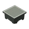 RELN Vortex Series 6 in. x 6 in. x 2.5 in. Stainless Steel Square Low Profile Drainage Catch Basin Kit