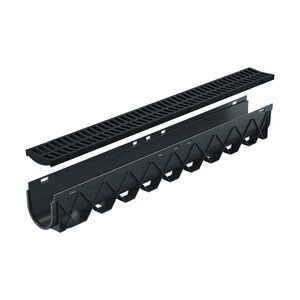 RELN Storm Drain 40in (4.75 W x 5 H) Channel Complete with Black Grate. 5 ton load.
