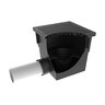 RELN 13in x 13in Catch Basin Kit - Black Includes Includes 2 x 4in Pipe Connectors, 2 x Plugs, 1 x Grate and 1 x Debris Basket (13in x 13in x 12in) Capacity: 22L