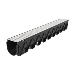 RELN Storm Drain 40in (4.75 W x 5 H) Channel Complete with Galvanized Steel Grate. 5 ton load.