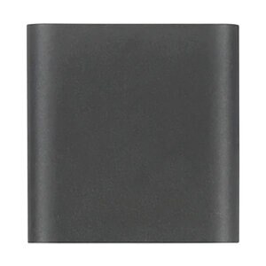 CUBIX LED MODERN UP & DOWN LIGHT 6W, 3000K LED, 12V AC, IP65, 120" 18/2 AWG, BLACK ALUMINUM FINISH, cETL LISTED (CONNECTORS NOT INCLUDED)