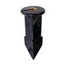 BRASS GUN METAL BLACK  WALL WASH, INCLUDES FROSTED & CLEAR LENS, LOCKING NUT, 72