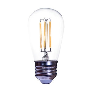 10-15V E26 1W 100Lm, 2700K Filament LED Bulb
