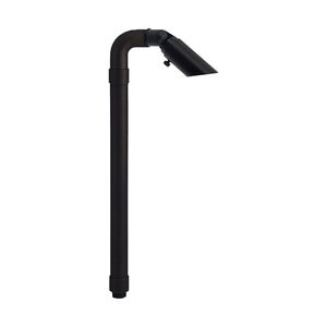 SOLID BRASS GUN METAL BLACK MR8 PATH LIGHT (LAMP & CONNECTORS NOT INCLUDED)