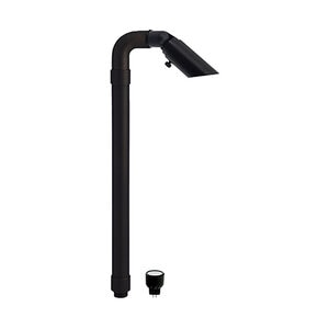 SOLID BRASS GUN METAL BLACK MR8 PATH LIGHT, INCLUDES 1W MR8 LED, 96LM, 2700K (CONNECTORS NOT INCLUDED)