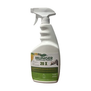 Munger Horticultural Vinegar 20% Post Emergent Herbicide 4 litre spray trigger with 36" hose