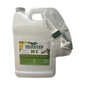 Munger Horticultural Vinegar 20% Post Emergent Herbicide 1 litre spray bottle with trigger
