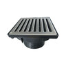 RELN Vortex Series 6 in. x 6 in. x 2.5 in. Stainless Steel Square Low Profile Drainage Catch Basin Kit
