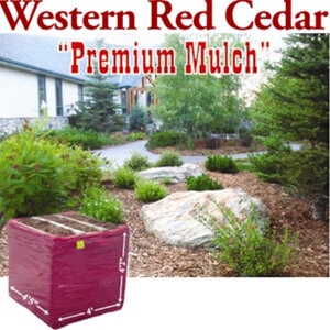 Box Lake Lumber Cedar Mulch - 5.5 cu. yd., 600 sq. ft., 3 in. Depth