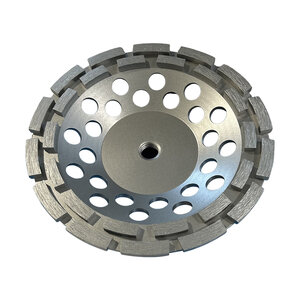 Ox Ultimate Double Row Cup Wheel | Diameter: 7 in. / 180mm | 11 Threaded Arbor |Bore: 5/8 in. / 15mm