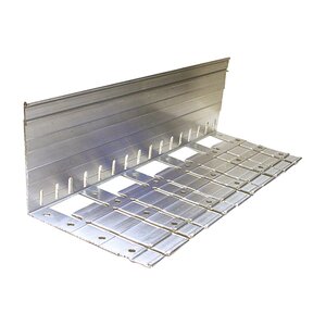 Permaloc GeoEdge Long Base Aluminum Restraint Mill Finish 4-1/2 in. x 4-1/2 in. x 8 ft.