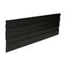 Permaloc CleanLine Aluminum Landscape Edging Black Duraflex 3/16 in. x 5-1/2 in. x 16 ft.
