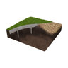 Permaloc CleanLine Aluminum Landscape Edging Mill Finish 1/8 in. x 5-1/2 in. x 16 ft.