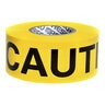 3 in. x 1000 ft. 2mil Yellow Barricade Tape w/ black Caution in.