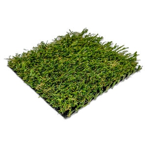 Pro-Trade Pet Supreme Synthetic Turf 50 oz. Face Weight/74 oz. Total Weight 1.25 in. Olive/Spring Green Blades - Green/Brown Thatching