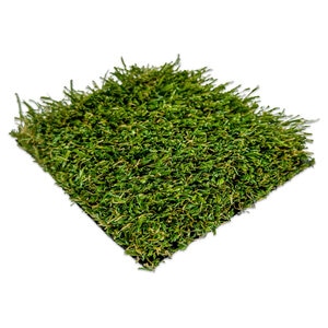 Pro-Trade Meadow Professional Synthetic Turf 65 oz. Face Weight/92 oz. Total Weight 1.75 in. Olive/Spring Green Blades - Green/Brown Thatching