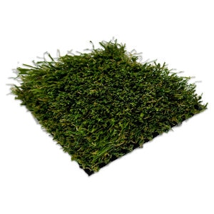 Pro-Trade Meadow Supreme Synthetic Turf 80 oz. Face Weight/107 oz. Total Weight 2 in. Olive/Spring Green Blades - Green/Brown Thatching
