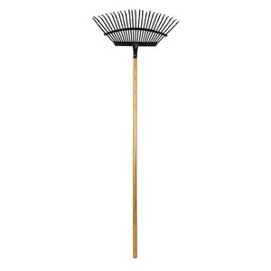 Pro-Trade Leaf Rake 19 in. Steel Head 54 In. Wood Handle