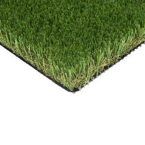 Pro-Trade Pet Light Synthetic Turf 50 oz. Face Weight/76 oz. Total Weight 1.25 in. Emerald/Olive Blades - Green/Brown Thatching