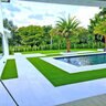 Pro-Trade Meadow Supreme Synthetic Turf 80 oz. Face Weight/107 oz. Total Weight 2 in. Olive/Spring Green Blades - Green/Brown Thatching