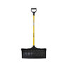 Pro-Trade Poly Pusher Snow Shovel D-Grip Steel Handle 24 in. No Wear Strip