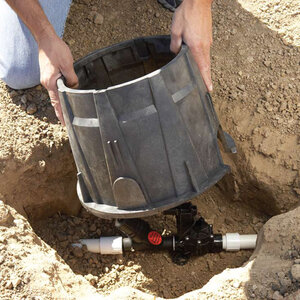 Rain Bird 7"Round V-Box Blackw/Greenlid