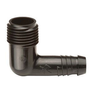 Rain Bird Spiral Barb Elbow 1/2 in. MIPT x Barb
