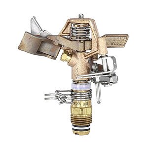 Rain Bird Brass Impact Sprinkler 25BPJ Series #9 Nozzle 38 ft. - 41 ft. Radius