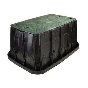 Rain Bird 40 in. x 27 in. Bk Body Grn Lid w/Bolts