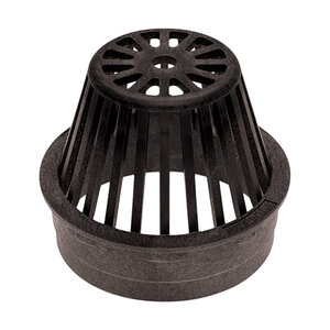 Rain Bird 6 in. Round Atrium Grate Black.