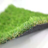 Rymar EcoGrass Synthetic Turf 40 oz. Face Weight 1.4 in. Emerald Green/Dark Olive Green Blades Golden Thatching