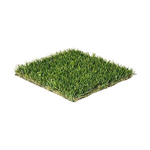 Rymar Everblade Synthetic Turf 50 oz. Face Weight 1.5 in. Emerald Green/Lime Green Blades Golden Thatching