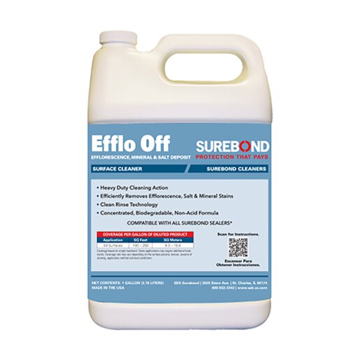 Surebond Efflo Off Efflorescence, Mineral & Salt Deposit Cleaner 1 gal ...