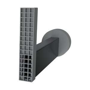SRW Wall Drain Pro Gray 1-3/8 in. x 8 in. Grate