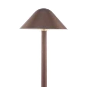Sollos Modern Hat Pathlight 7", 18" stem Antique Brass