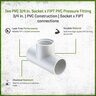 Tee PVC 3/4 in. Socket x Fipt