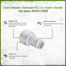 1 Insert Adapter Insert X Socket