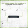 2 in. x 12 in. PVC Nipple Tbe Schedule 80