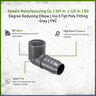 3/4 in. x 1/2 in. 90 Degree Red Elbow Ins X Fpt Poly Fitting