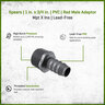 1 in. x 3/4 in. PVC Ins Red Male Adpt Mpt X Ins