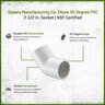 Elbow 45 Degree PVC 2-1/2 in. Socket