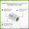 1 in. x 1-1/4 in. Red Male Adapt Mipt x Socket PVC Fitting