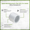 Cap PVC 3 in. Socket